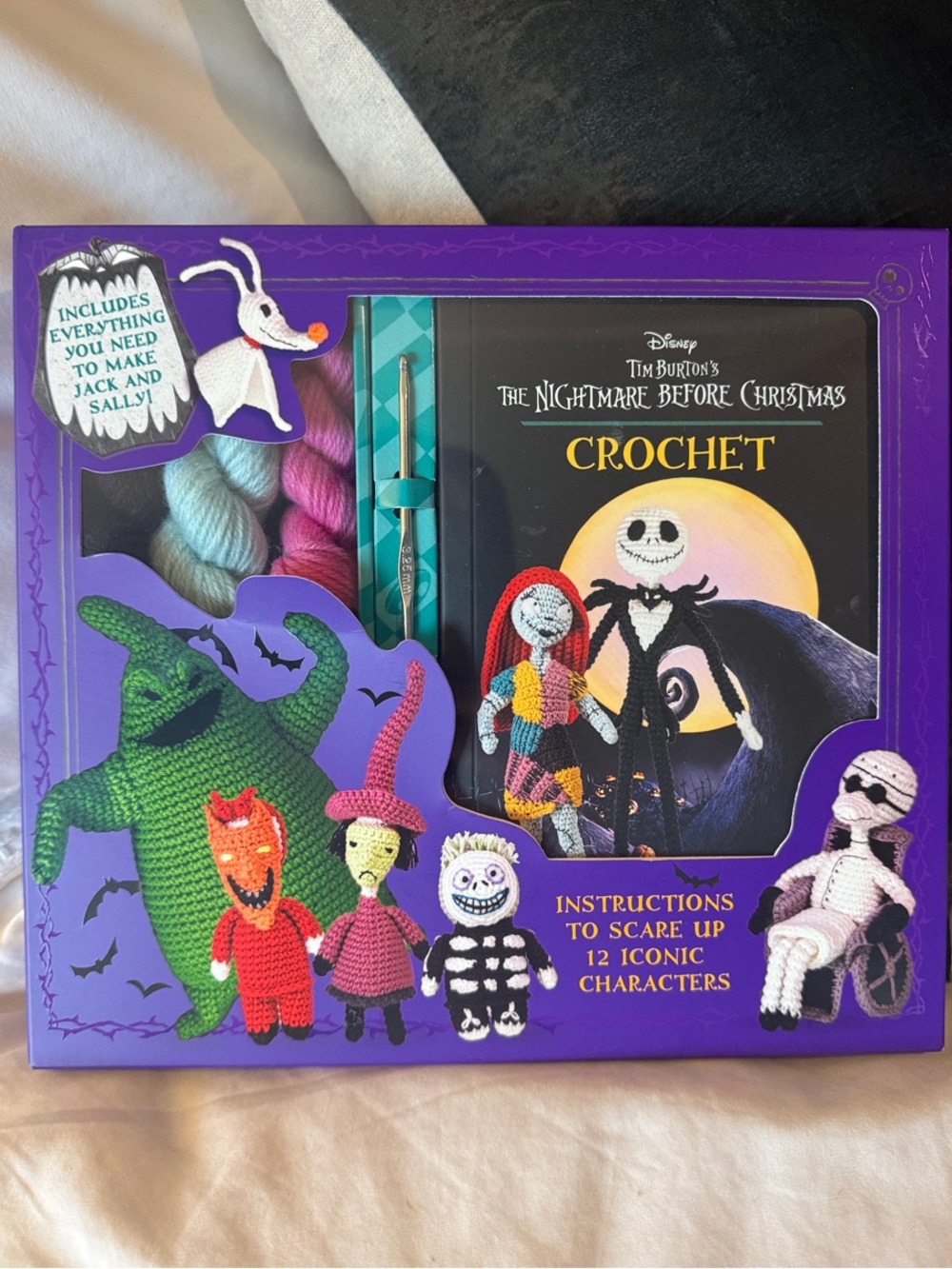 Disney The Nightmare Before Christmas Crochet Kit - Jack and Sally NIB
